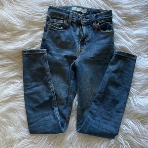 TopShop Medium Blue Skinny High-Rise Jeans